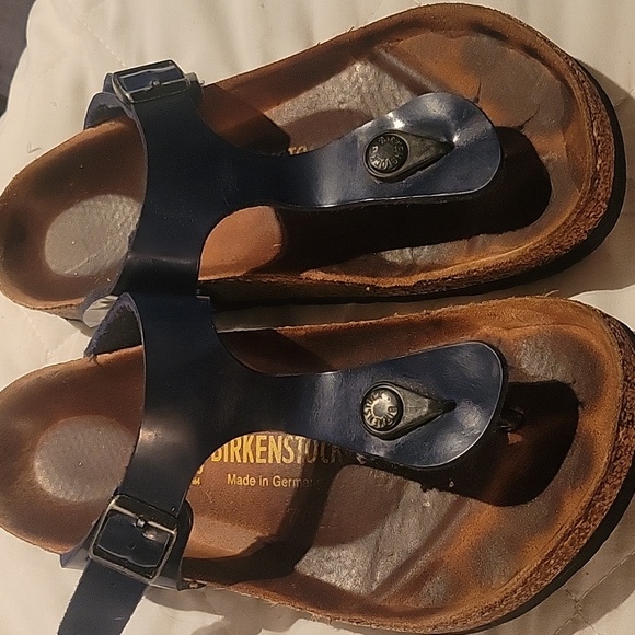 Birkenstock bleue sandal 37 européen 6.5.US - Picture 1 of 10